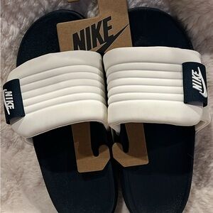 Nike Offcourt White and Black Slides